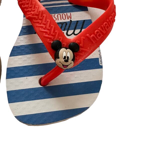 Havaianas Mickey Mouse Flip Flops Baby Thong Sandal Slingback Elastic Sz 5C New - Picture 4 of 11